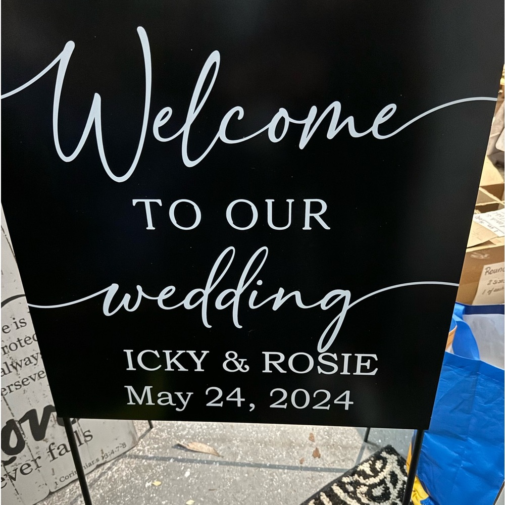 Wedding sign